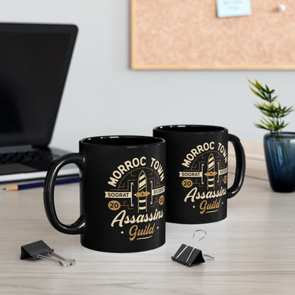 Morroc Oasis Town Guild Black Mug