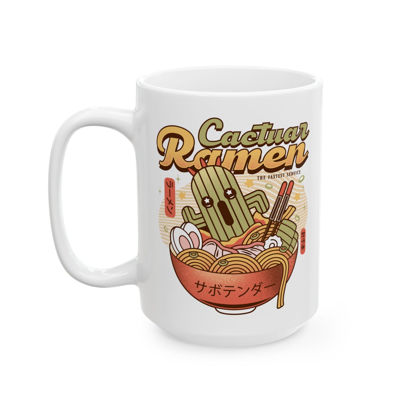 Cactuar Ramen Vintage Ceramic Mug