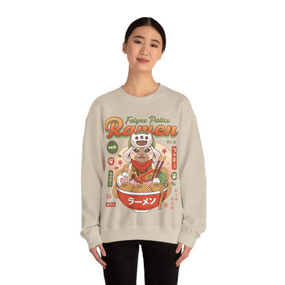 Felyne Palico Ramen Unisex Crewneck Sweatshirt