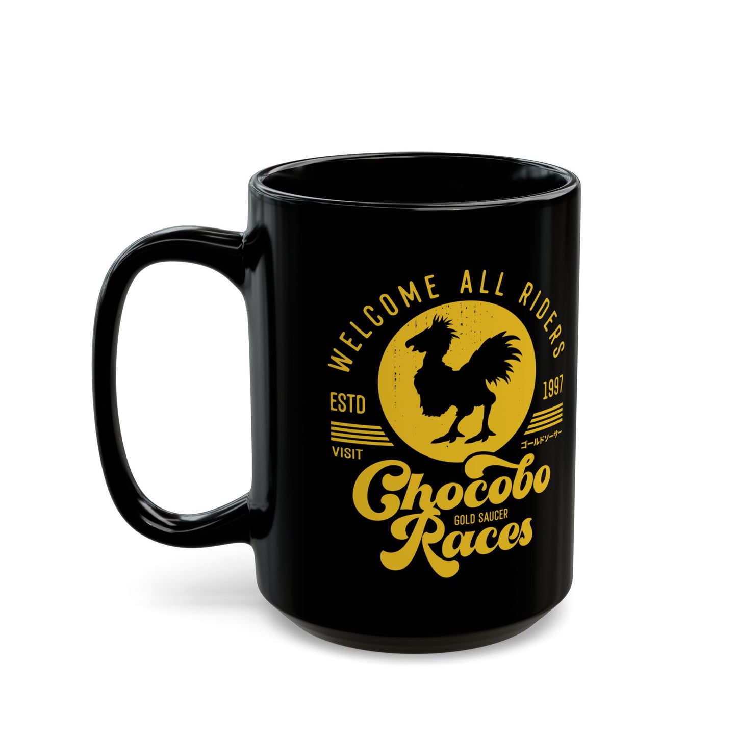 Chocobo Races Crest Black Mug
