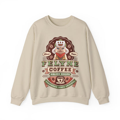 Felyne Palico Coffee Vintage Unisex Crewneck Sweatshirt