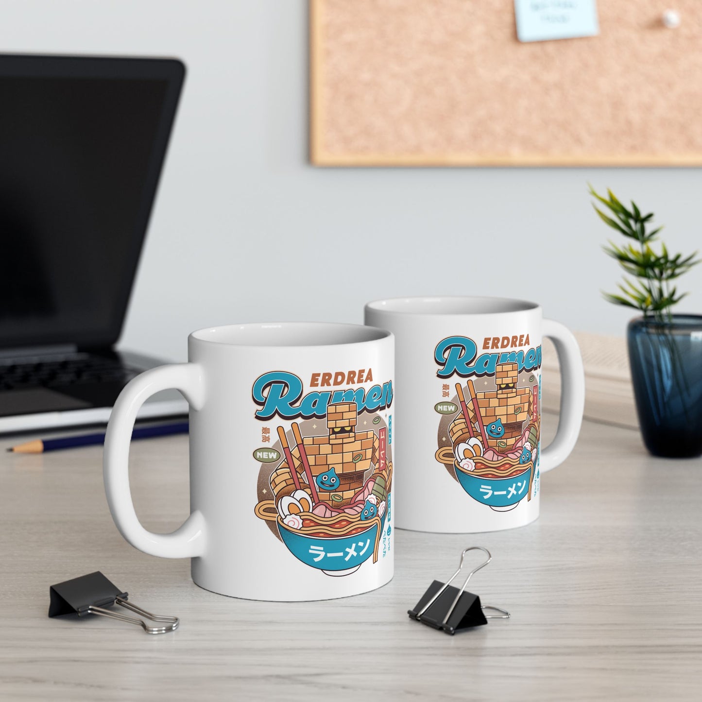 Erdrea Monsters Ramen Vintage Ceramic Mug