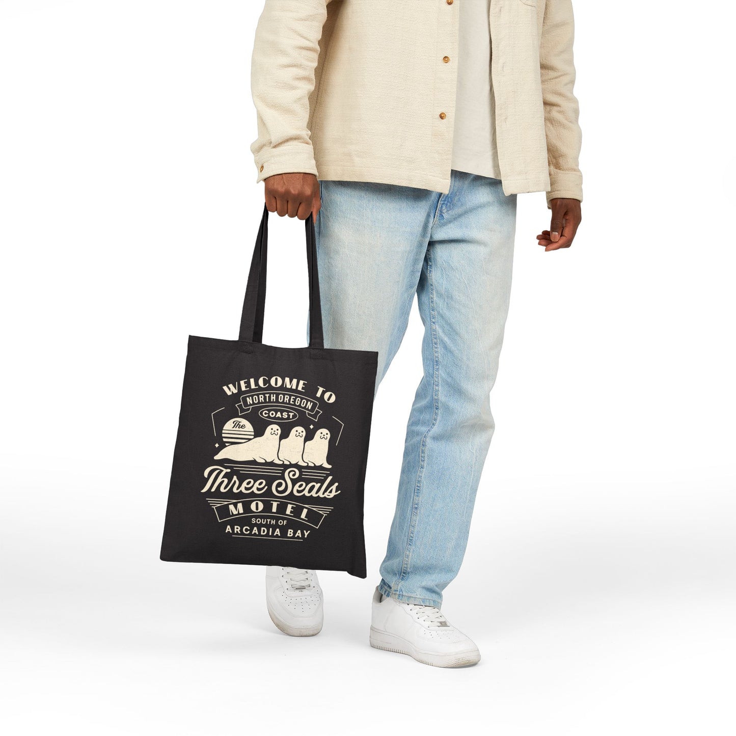 Three Seals Motel Emblem Canvas Tote Bag