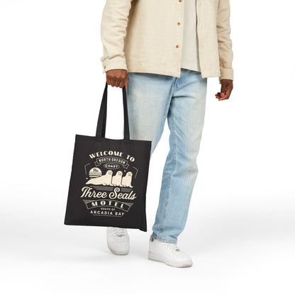 Three Seals Motel Emblem Canvas Tote Bag