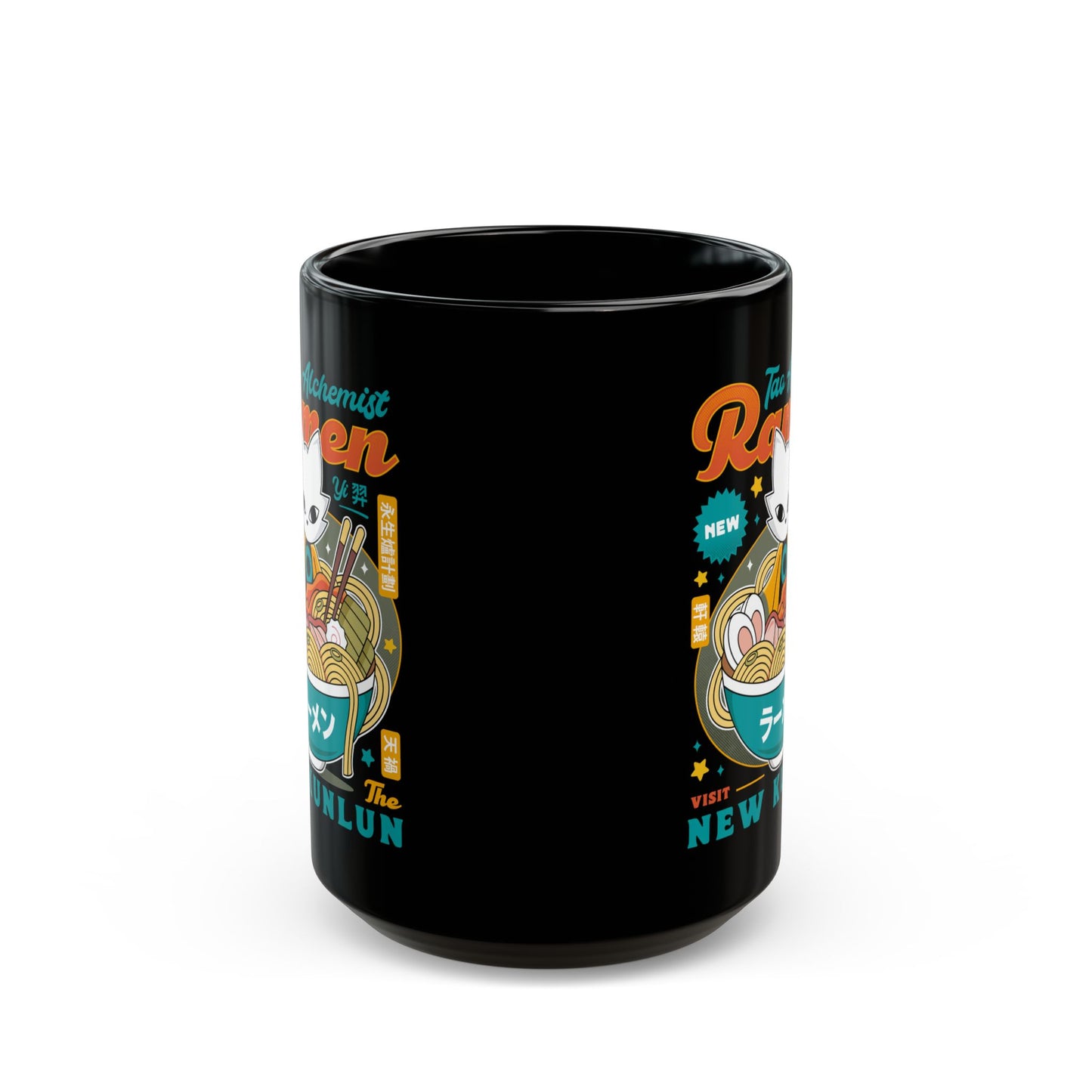 The Mysterious Alchemist Ramen Black Mug