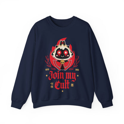 Join My Cult Emblem Unisex Crewneck Sweatshirt