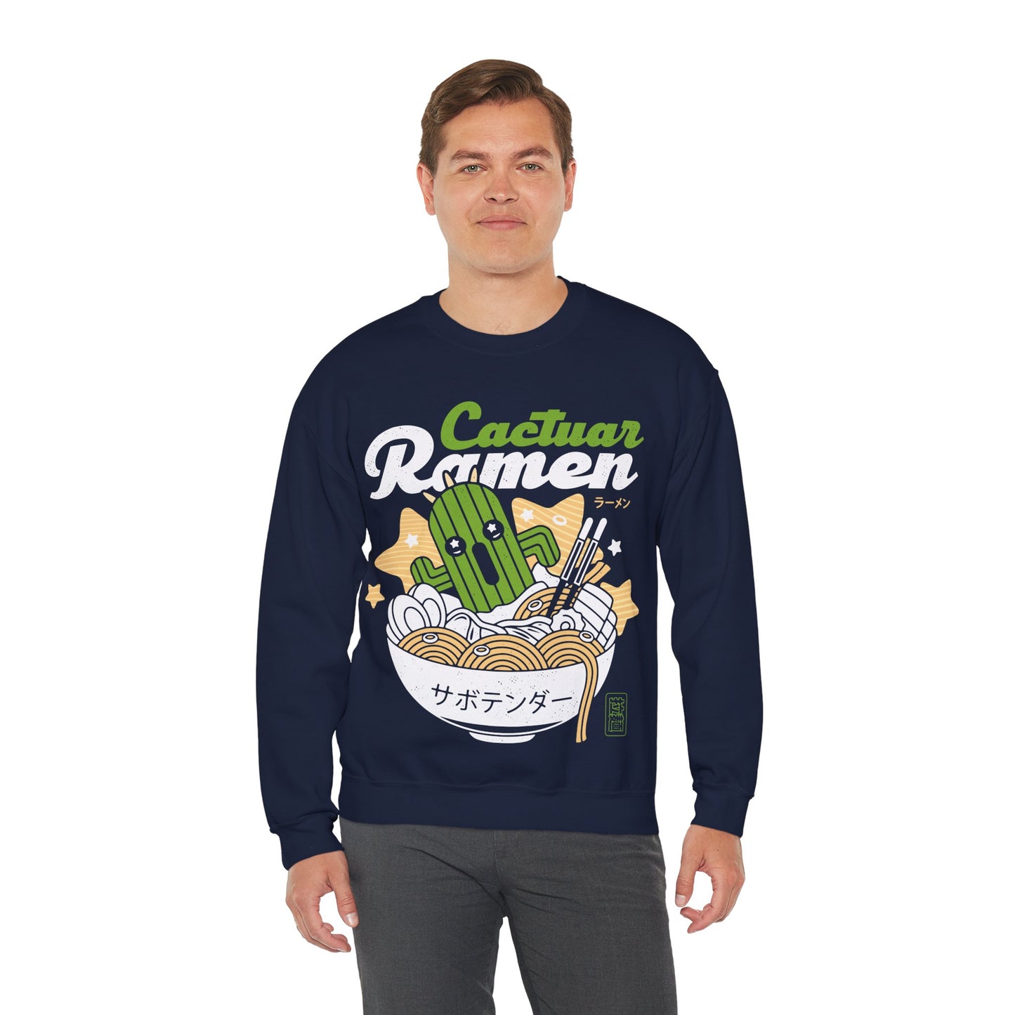 Cactuar Ramen Aesthetic Unisex Crewneck Sweatshirt