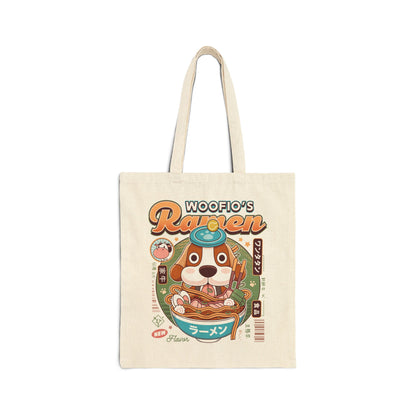 Woofio Vintage Ramen Canvas Tote Bag
