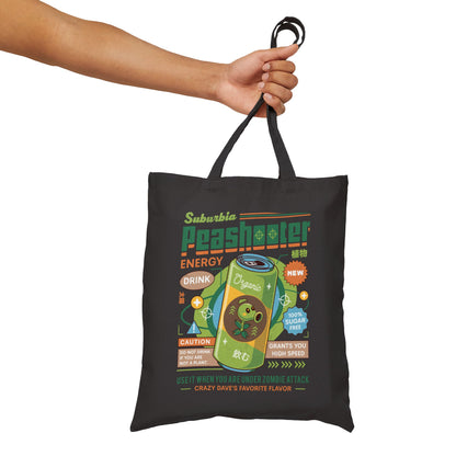Peashooter Energy Drink Cotton Canvas Tote Bag