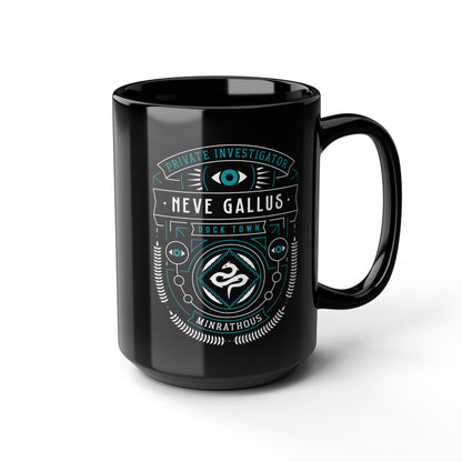 Minrathous Private Investigator Crest Black Mug