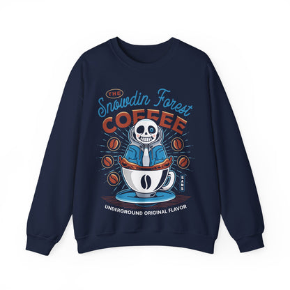 Snowdin Forest Coffee Emblem Crewneck Sweatshirt