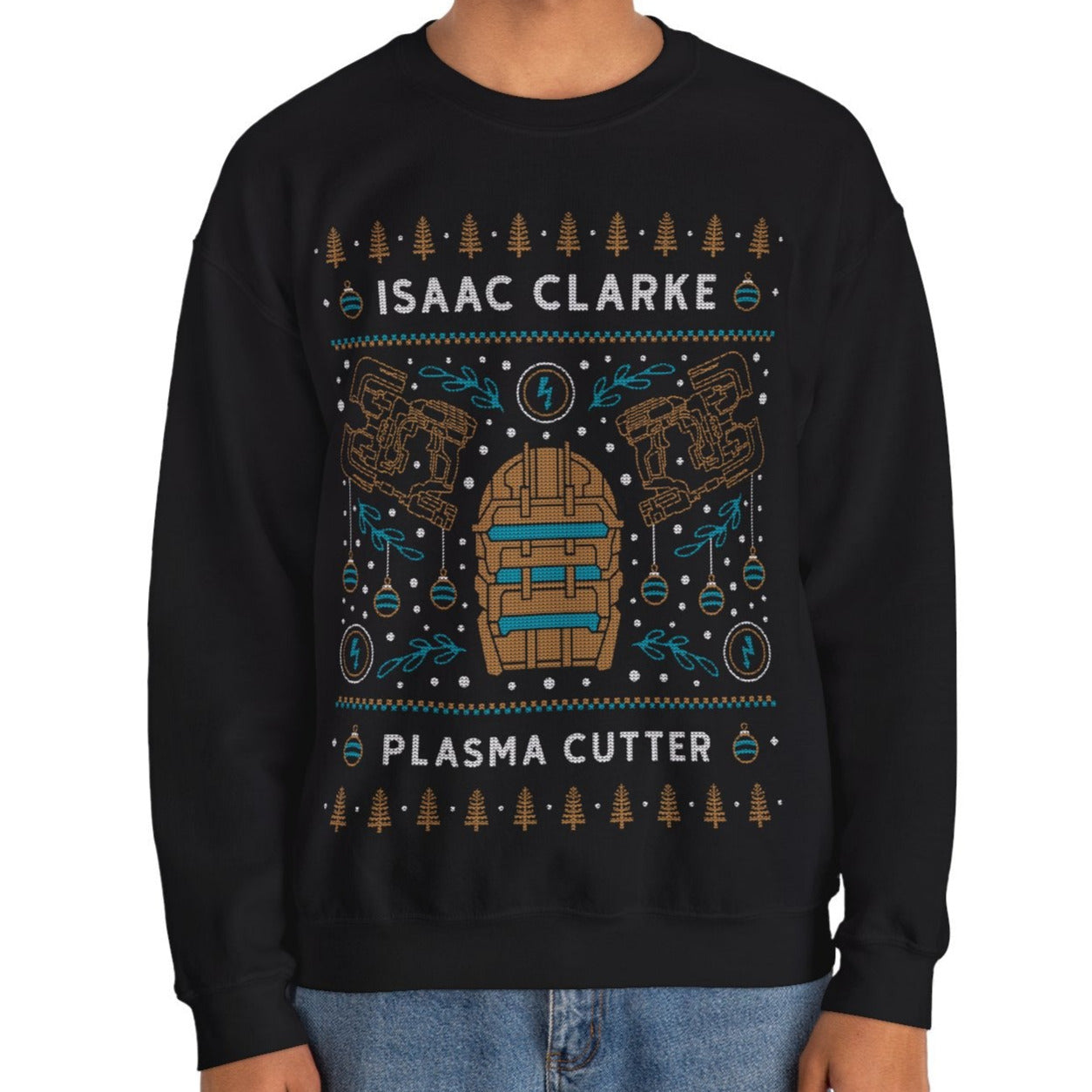 Isaac Clarke Ugly Sweater Unisex Crewneck Sweatshirt