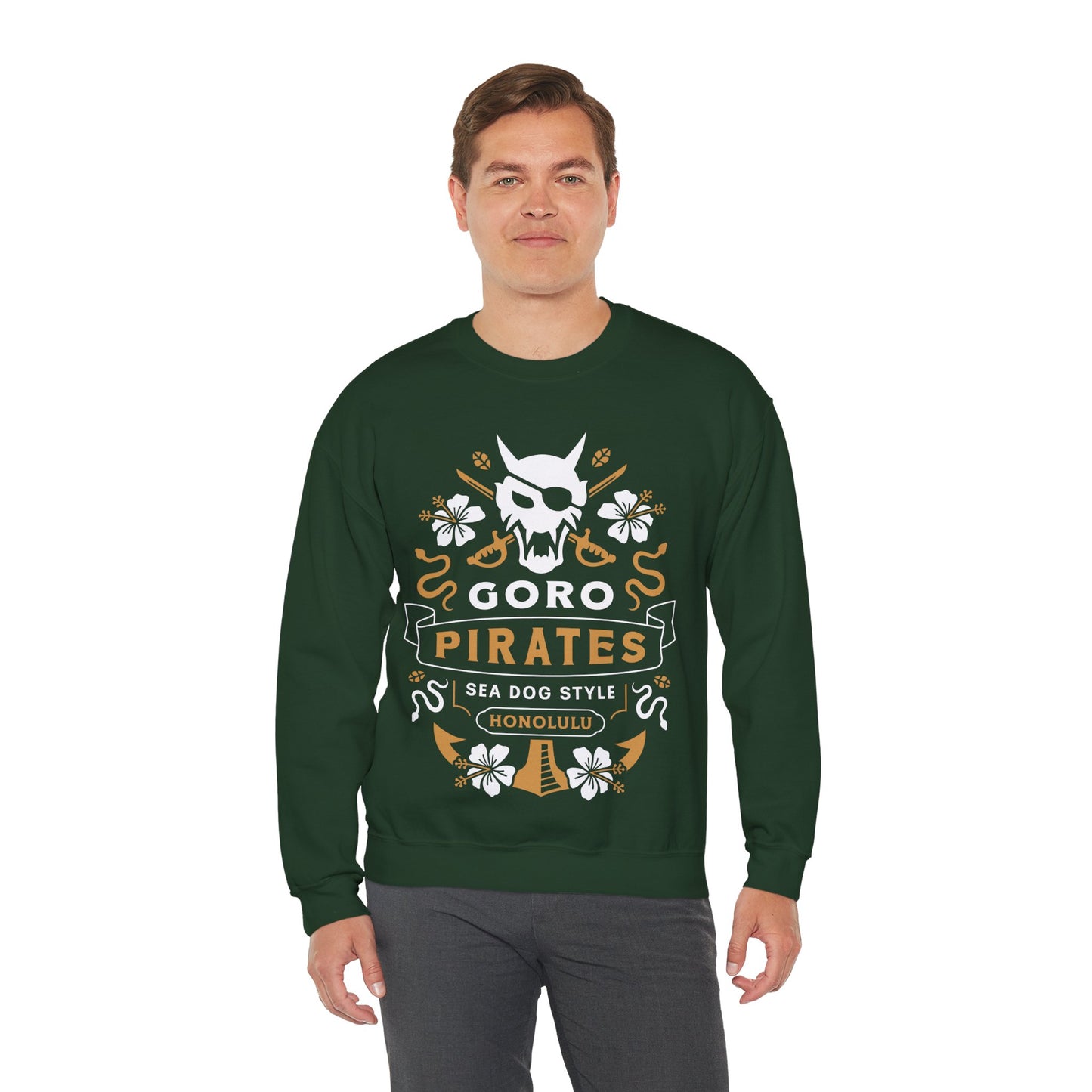 Sea Dog Style In Honolulu Unisex Crewneck Sweatshirt
