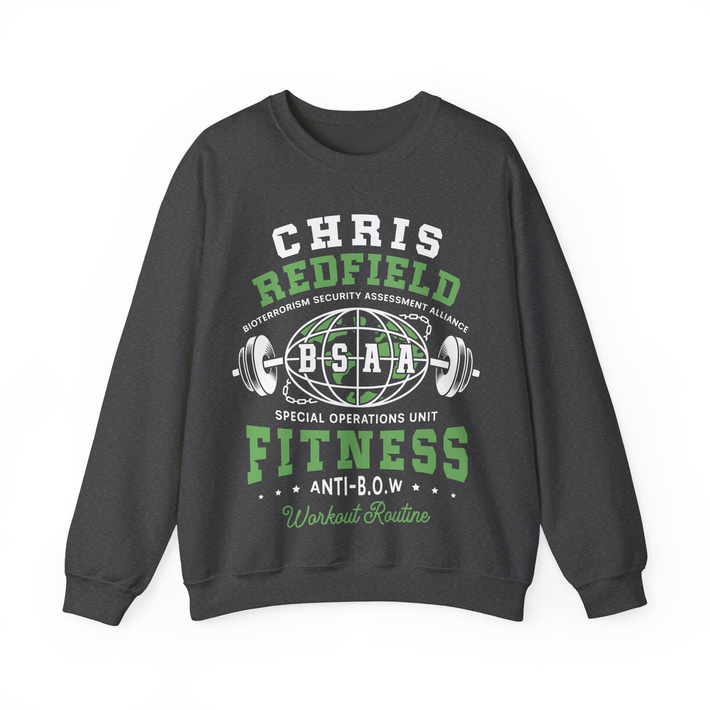 Bsaa Redfield Fitness Emblem Crewneck Sweatshirt