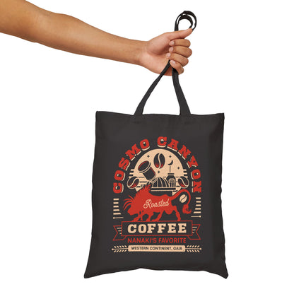 Cosmo Canyon Coffee Grunge Cotton Canvas Tote Bag