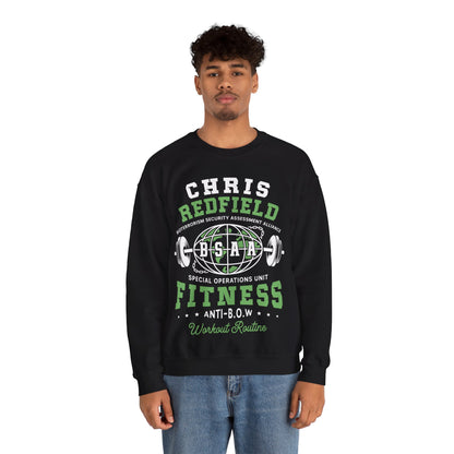 Bsaa Redfield Fitness Emblem Crewneck Sweatshirt