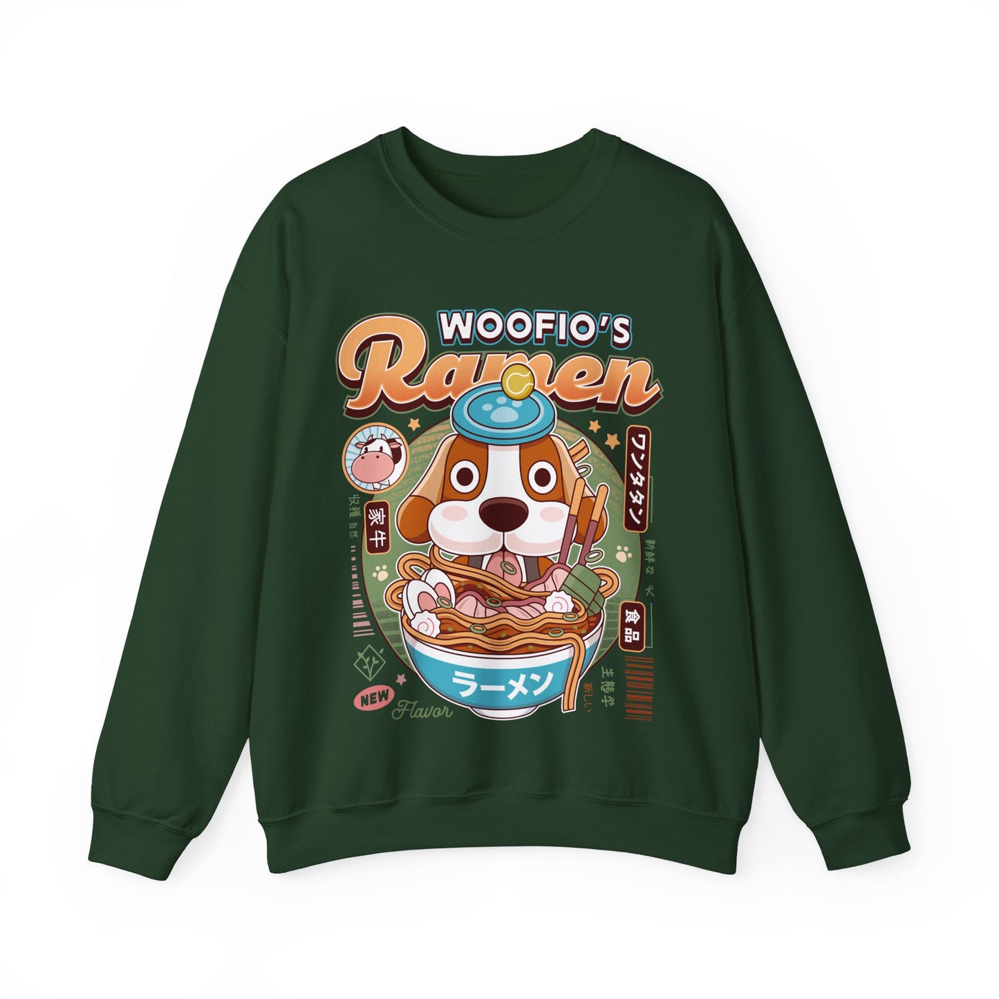 Woofio Vintage Ramen Unisex Crewneck Sweatshirt