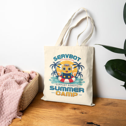 Servbot Summer Camp Vintage Tote Bag