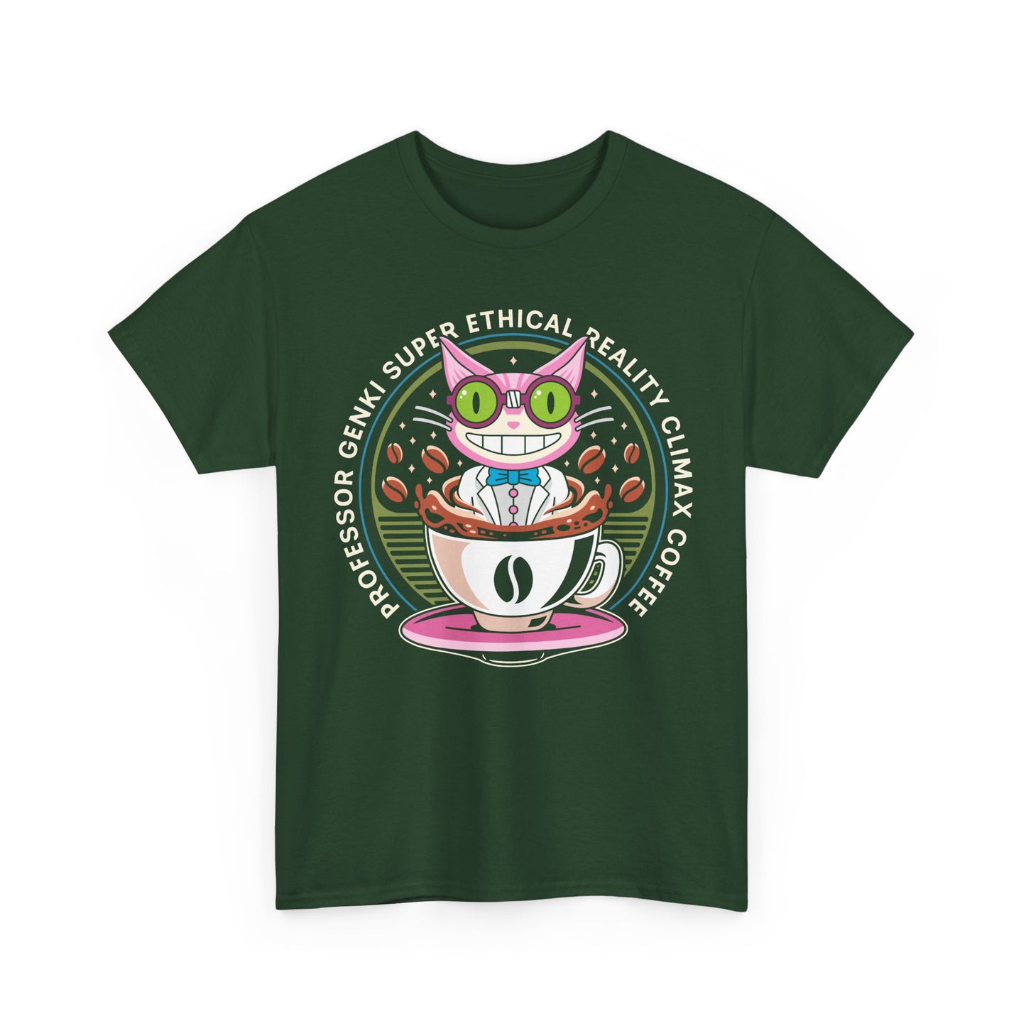 Steelport Cat Coffee Emblem Unisex T-Shirt