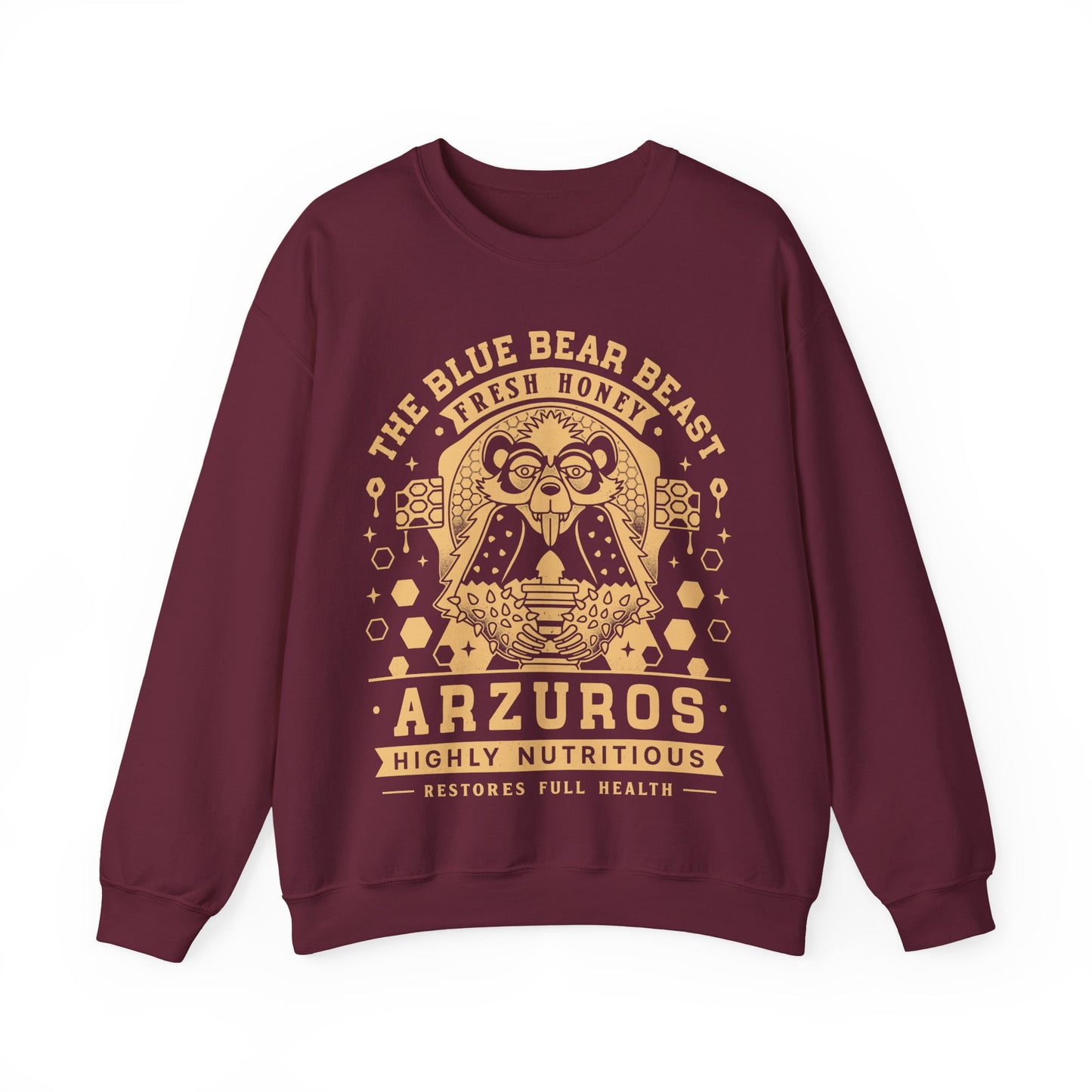 Arzuros Honey Vintage Crest Crewneck Sweatshirt