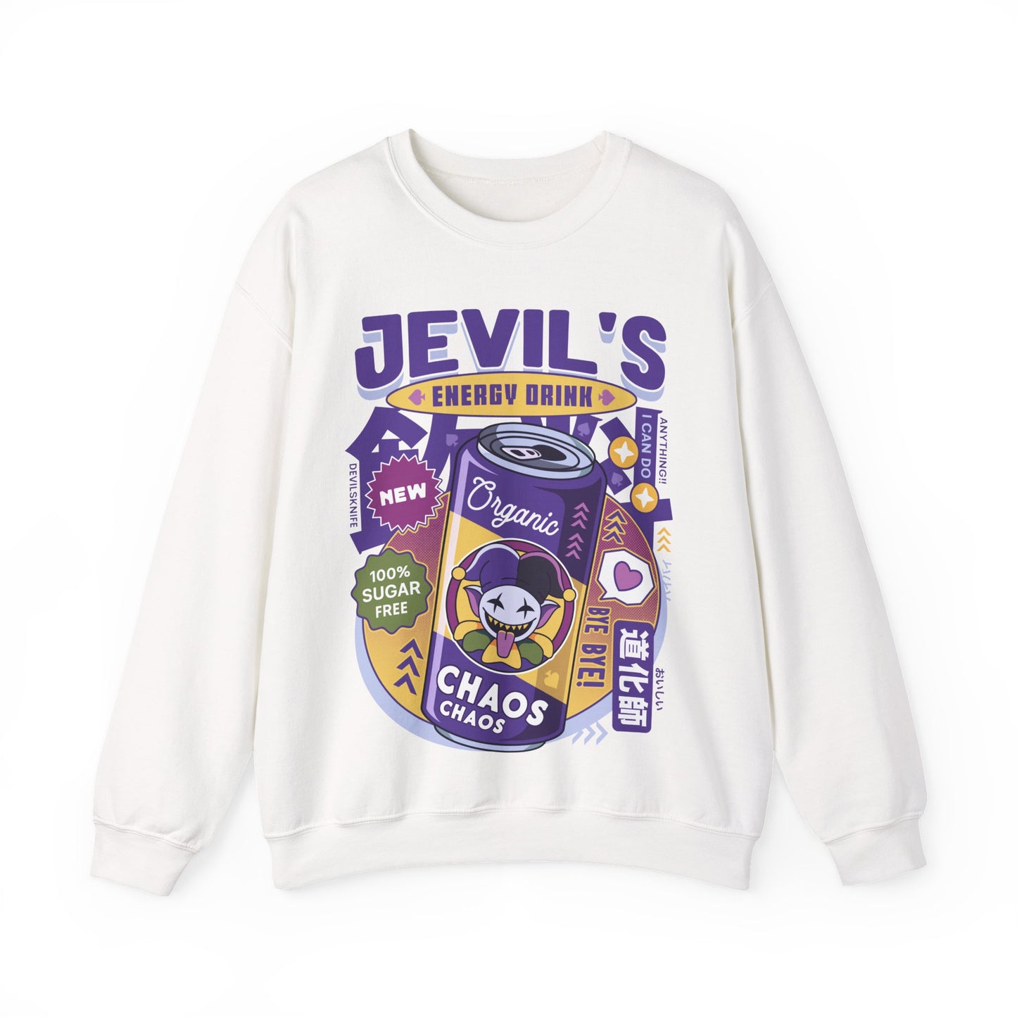 Jevil Energy Drink Unisex Crewneck Sweatshirt