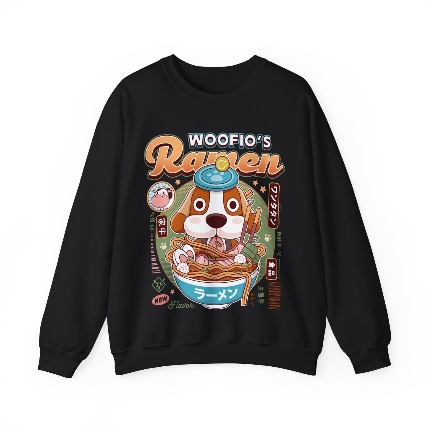Woofio Vintage Ramen Unisex Crewneck Sweatshirt