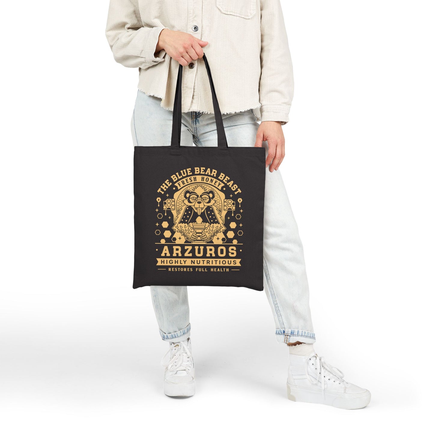 Arzuros Honey Vintage Crest Tote Bag