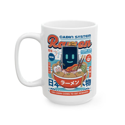 Cabin Coins Ramen Vintage Ceramic Mug