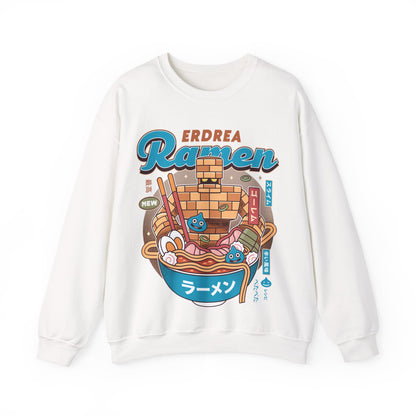 Erdrea Monsters Ramen Vintage Crewneck Sweatshirt