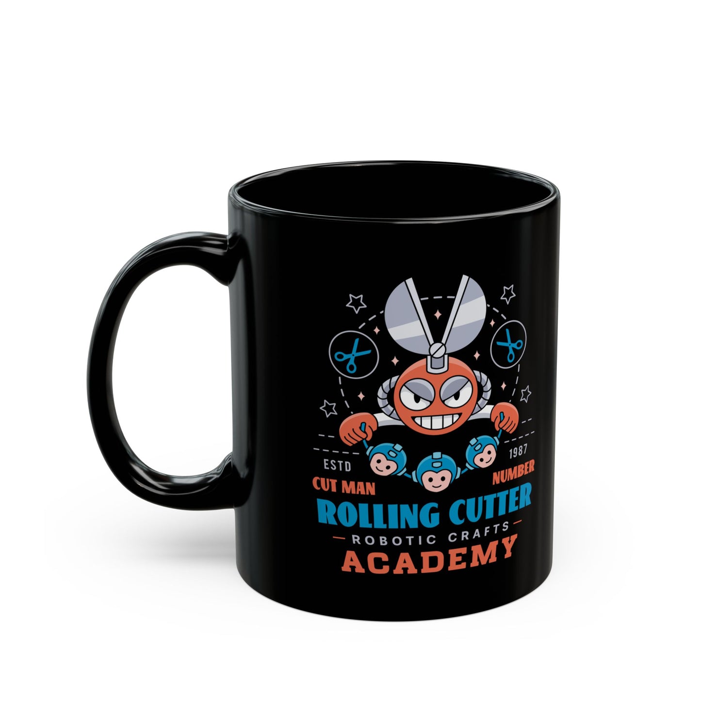 Rolling Cutter Academy Black Mug