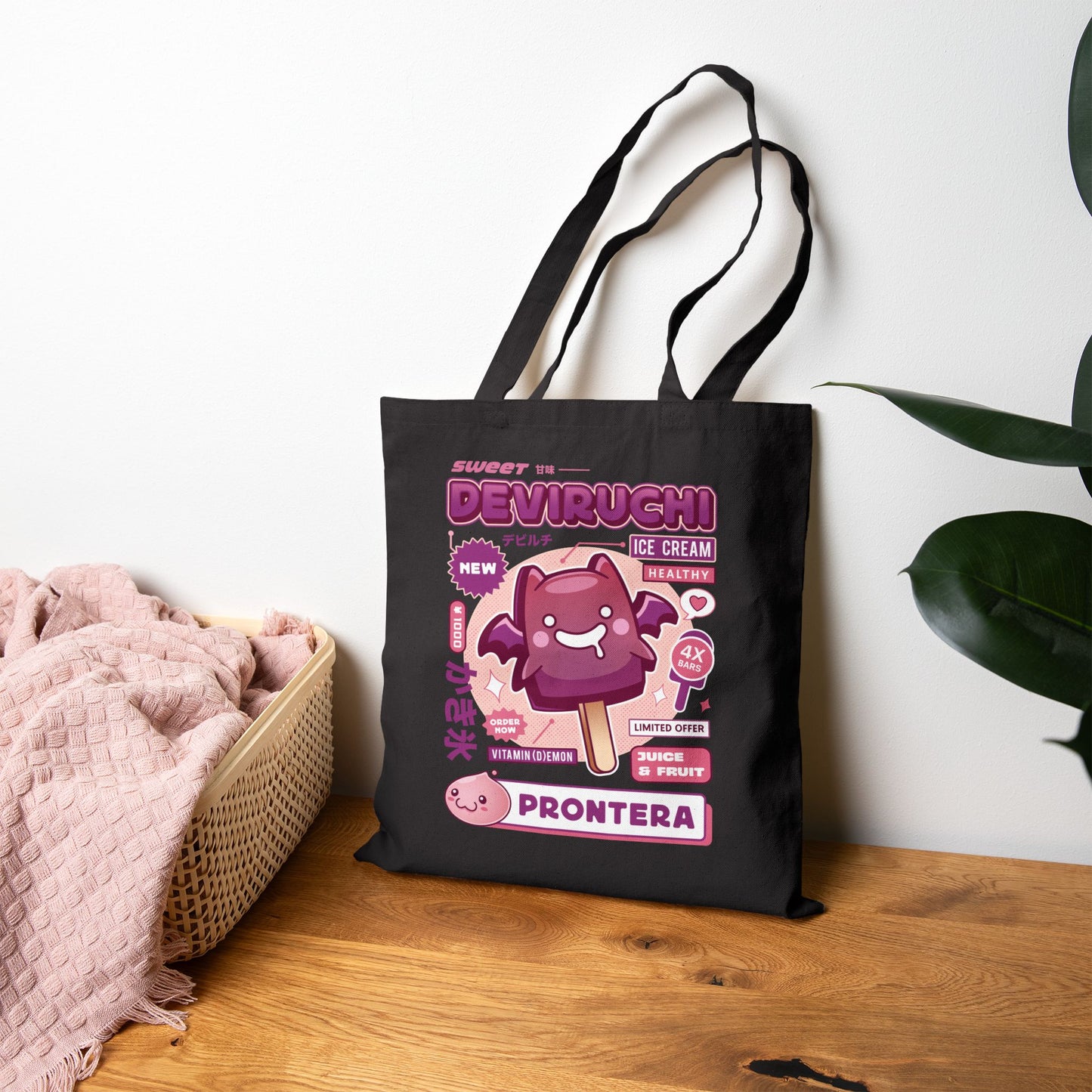 Deviruchi Ice Cream Canvas Tote Bag