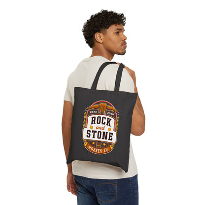 Rock And Stone Emblem Canvas Tote Bag