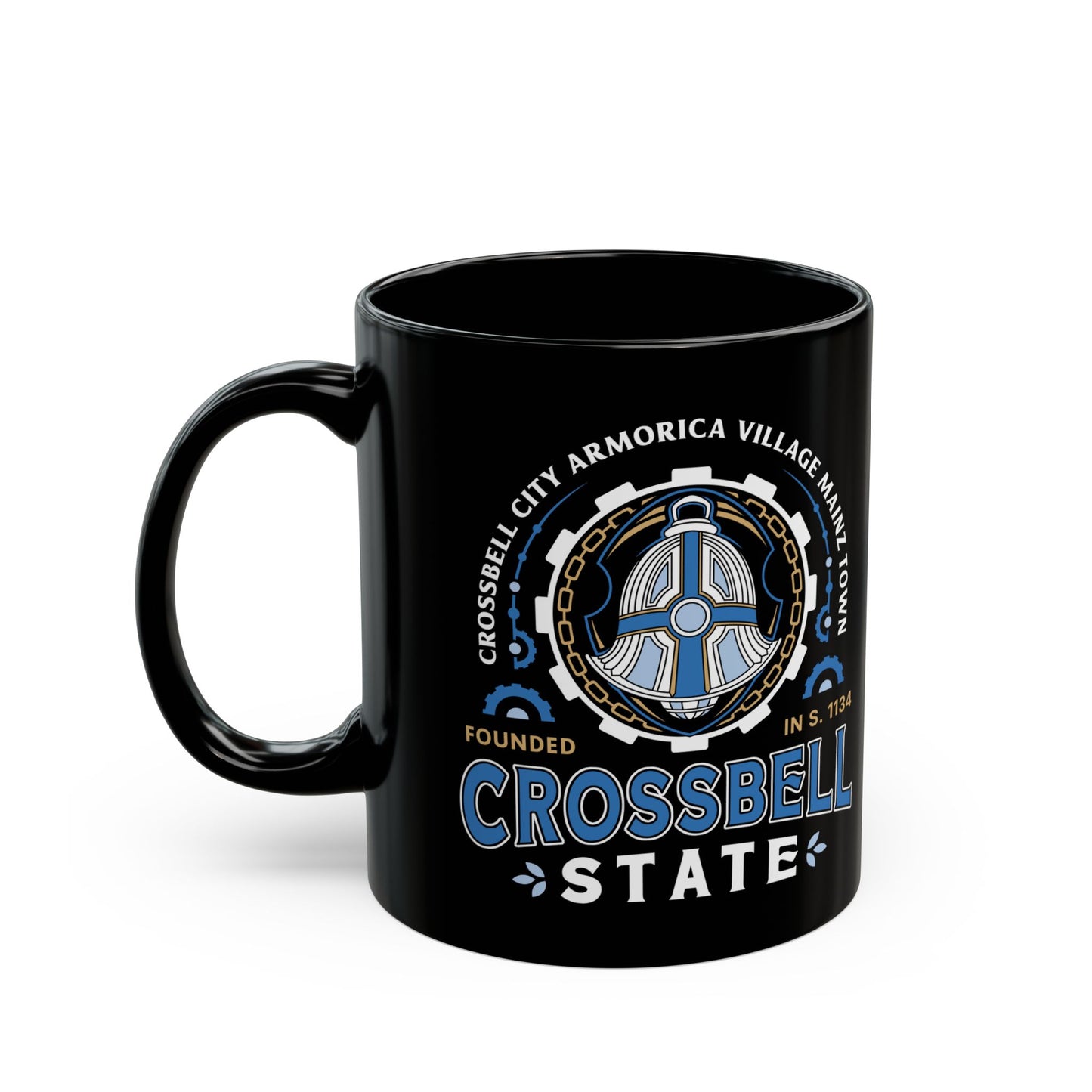 Crossbell State Crest Black Mug