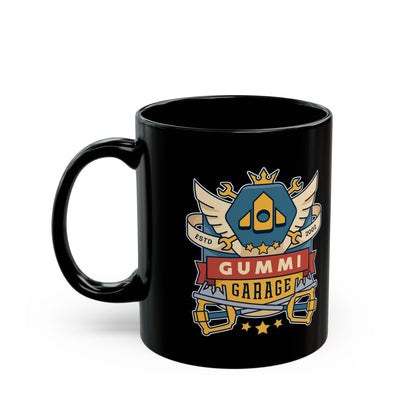 The Gummi Garage Emblem Black Mug
