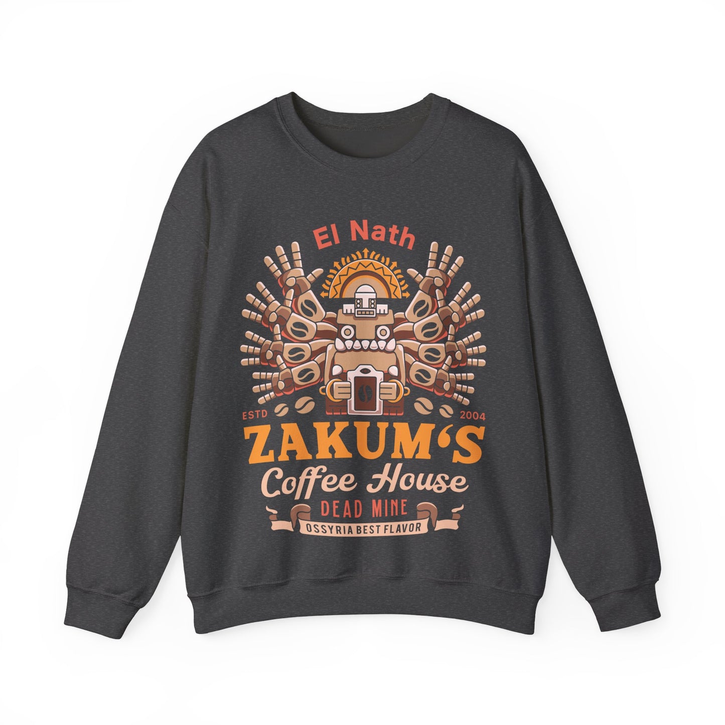 Zakum Coffee Emblem Unisex Crewneck Sweatshirt