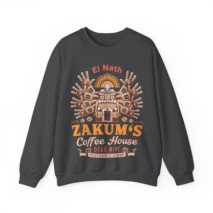 Zakum Coffee Emblem Unisex Crewneck Sweatshirt