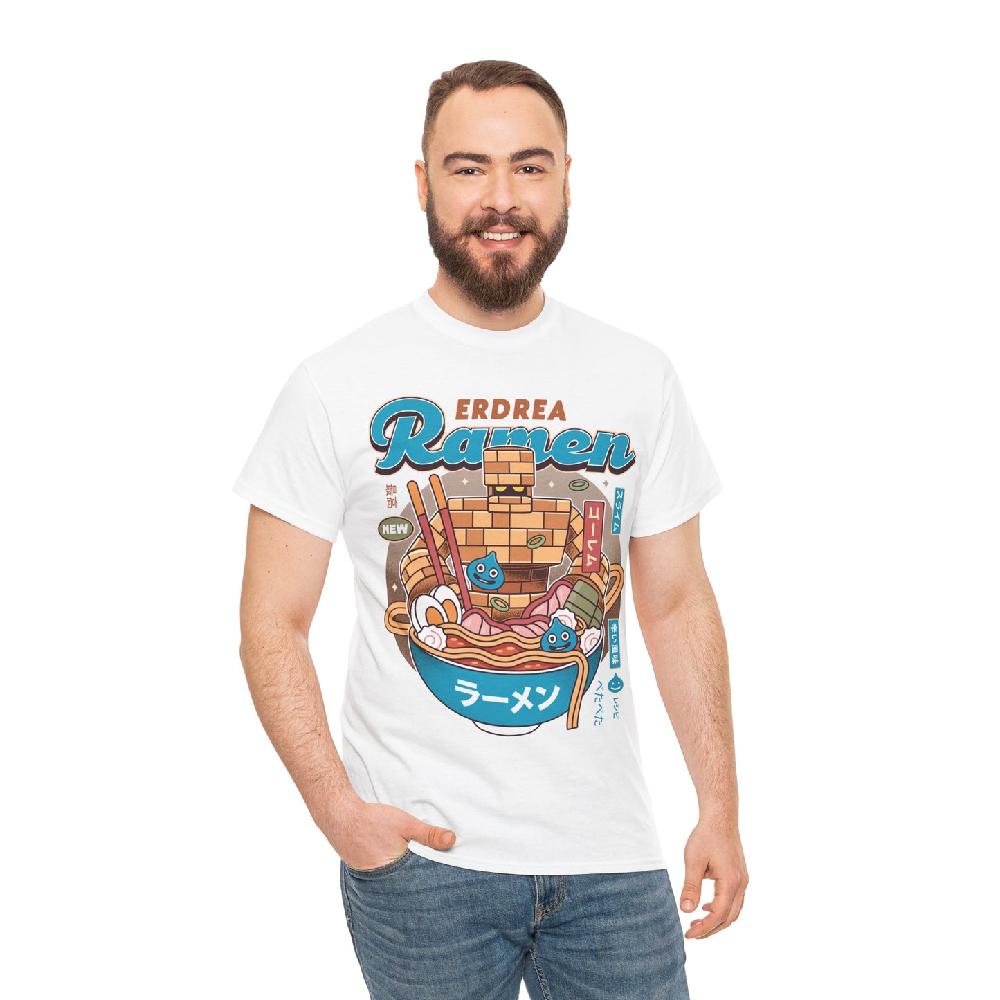 Erdrea Monsters Ramen Vintage Unisex T-Shirt