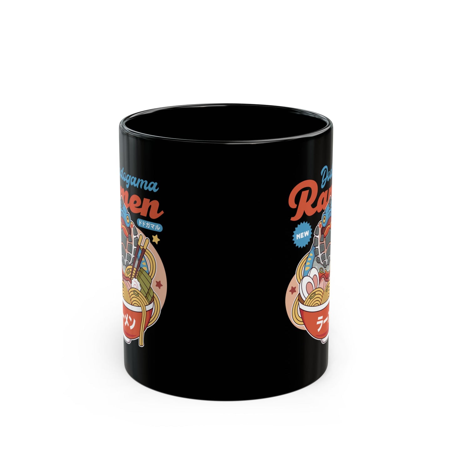 Dodogama Ramen Black Mug
