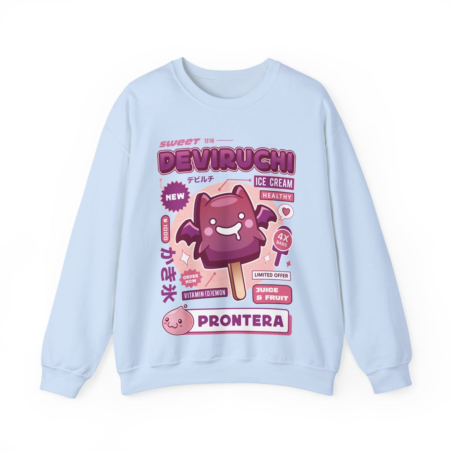 Deviruchi Ice Cream Unisex Crewneck Sweatshirt