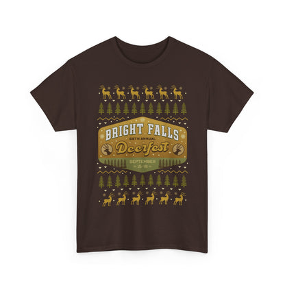 Deerfest Bright Falls Ugly Sweater Unisex T-Shirt