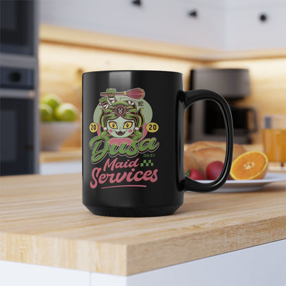 Dusa Maid Emblem Black Mug