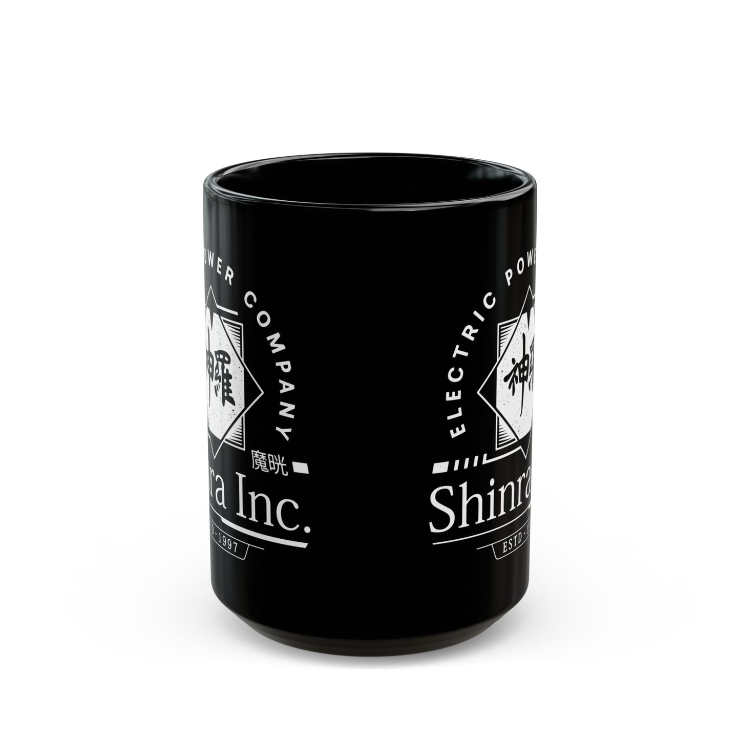 Shinra Inc Crest Black Mug