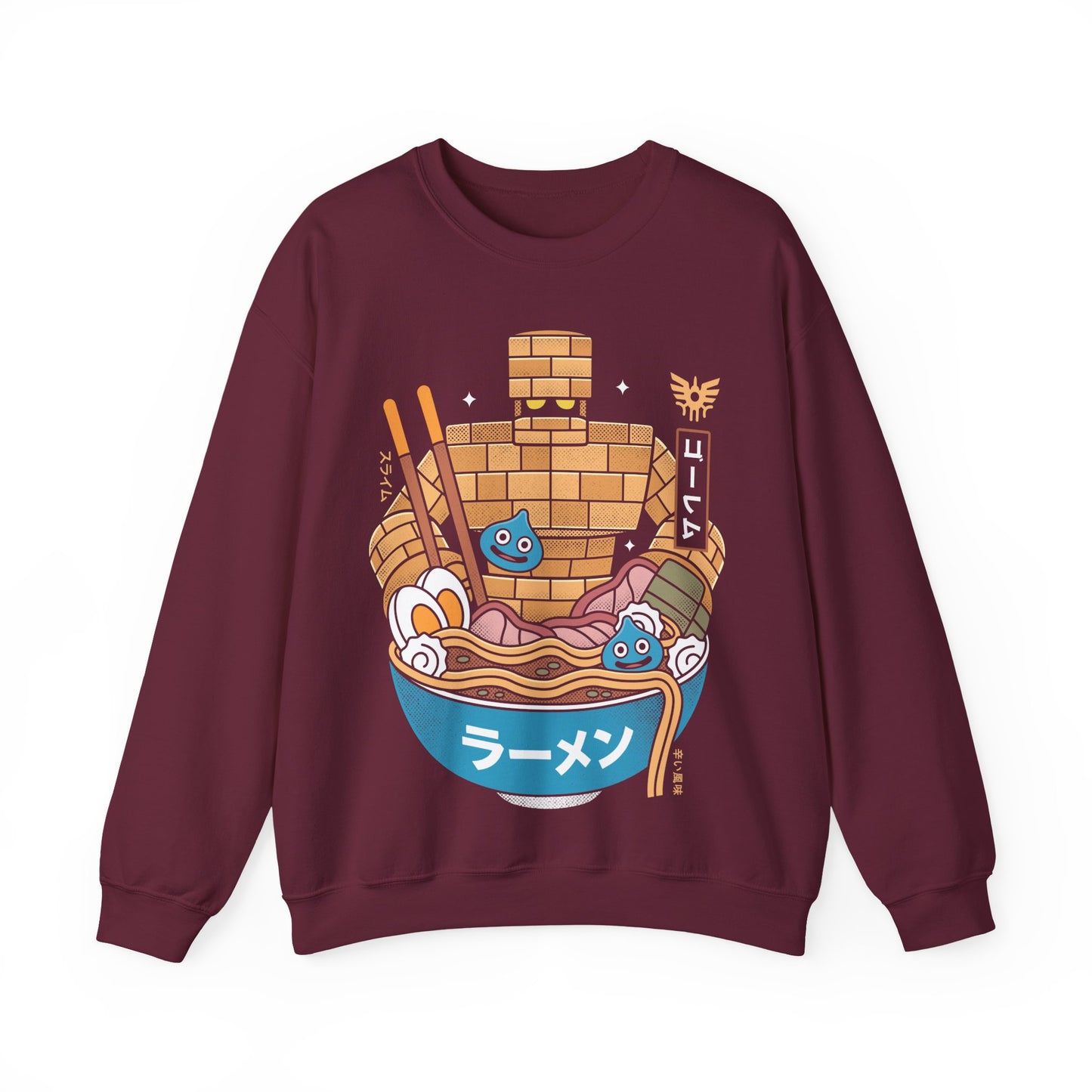 Erdrea Monsters Ramen Grunge Crewneck Sweatshirt