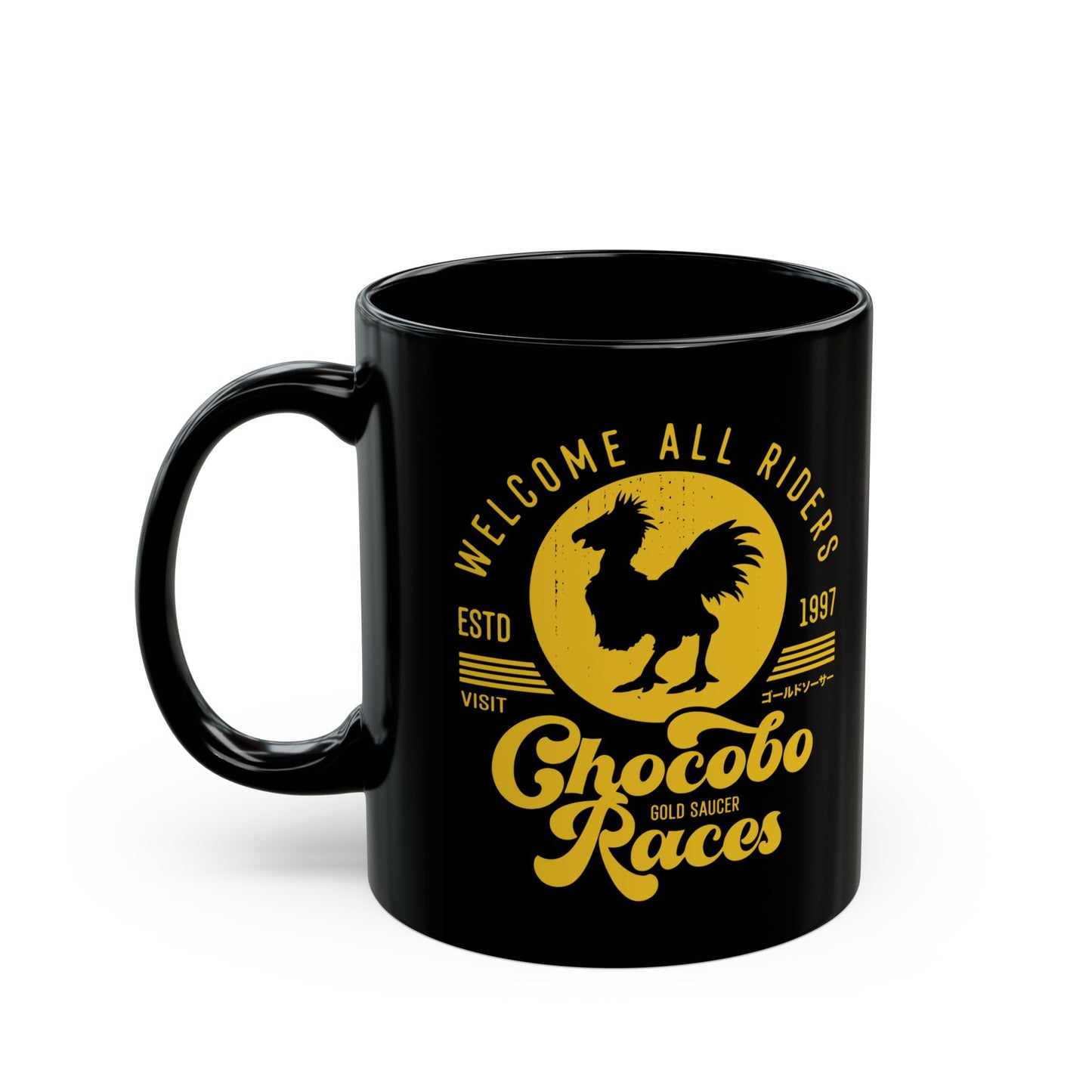 Chocobo Races Crest Black Mug