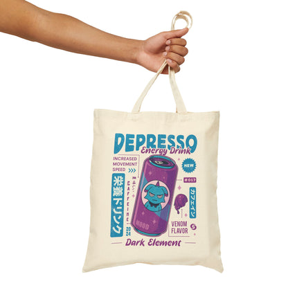 Depresso Energy Drink Canvas Tote Bag