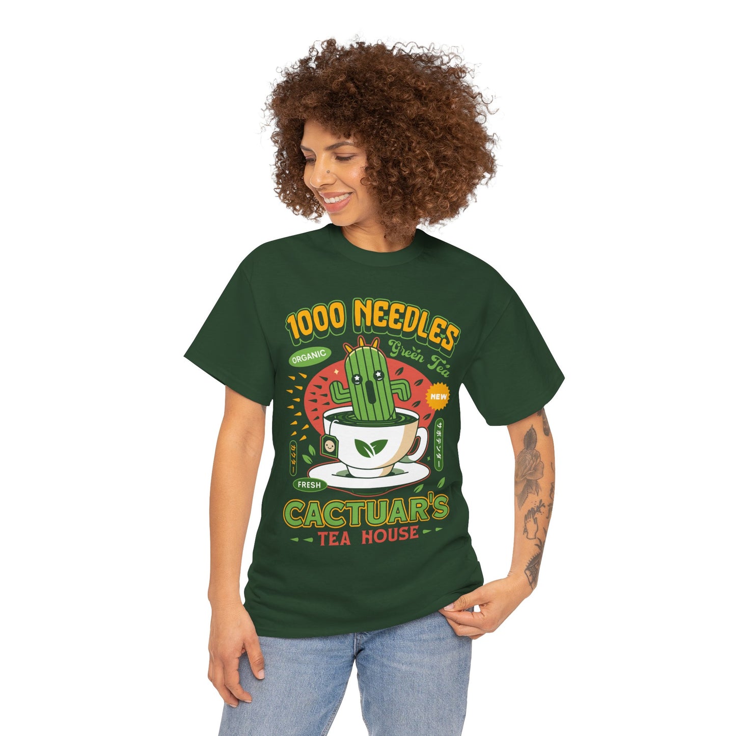 Cactuar Green Tea Emblem Unisex T-Shirt