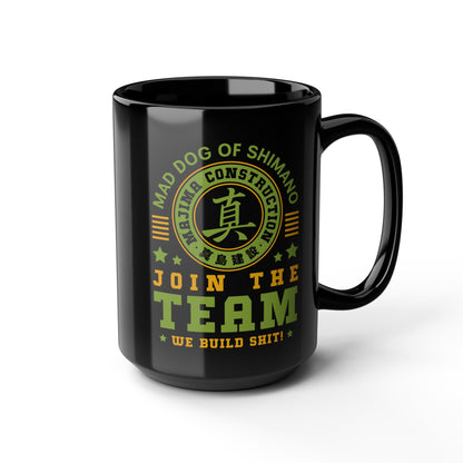 Majima Construction Vintage Black Mug