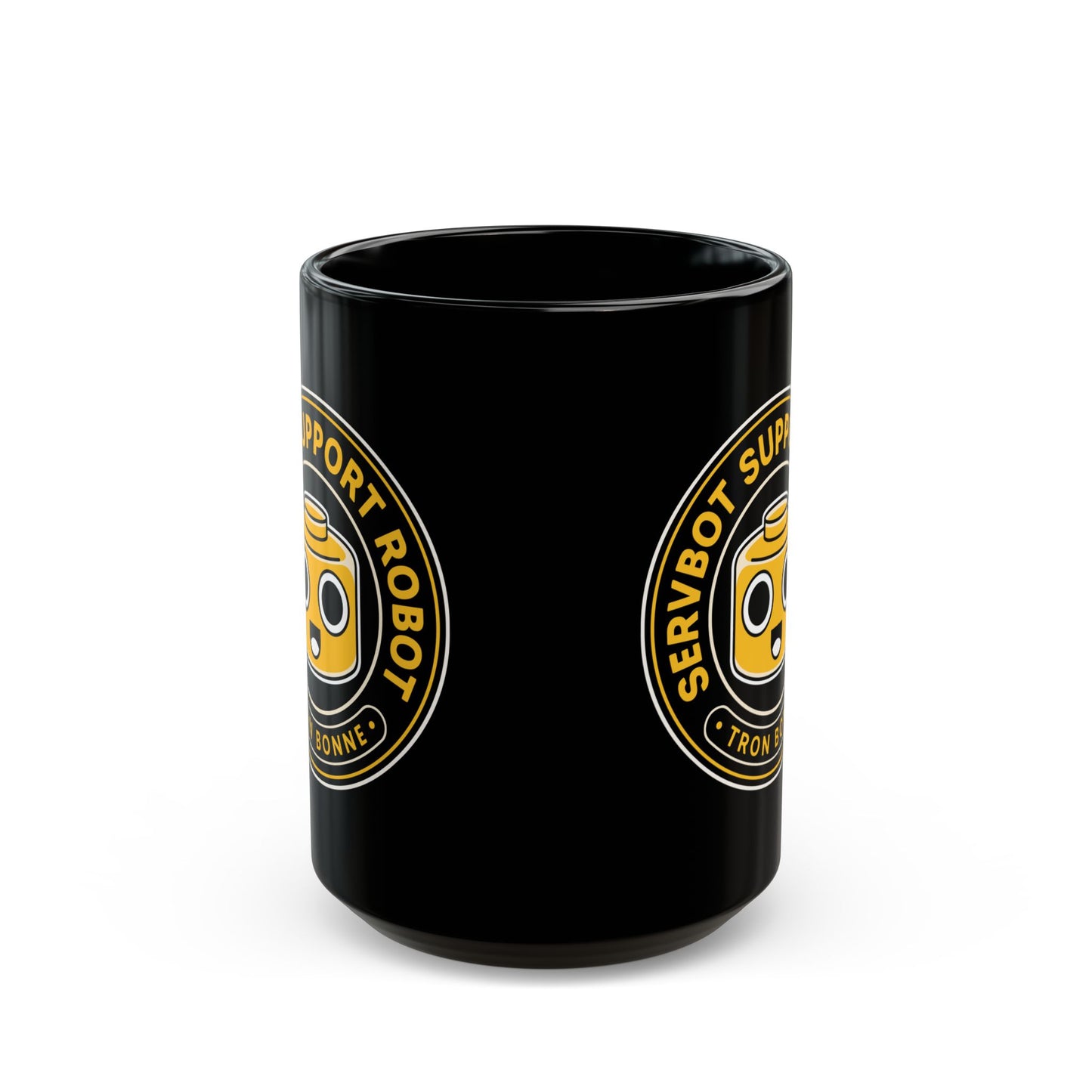 Servbot Vintage Crest Black Mug
