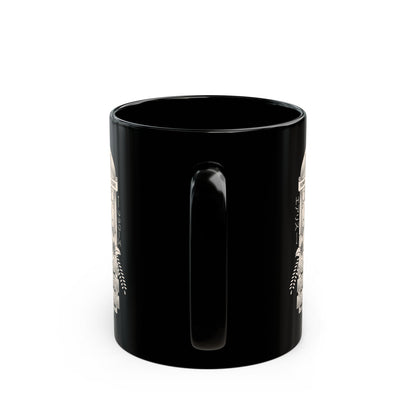 Aerith And Flowers Black Mug