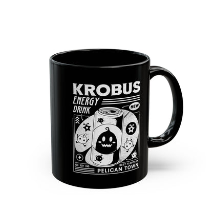 Krobus Energy Drink Grunge Black Mug